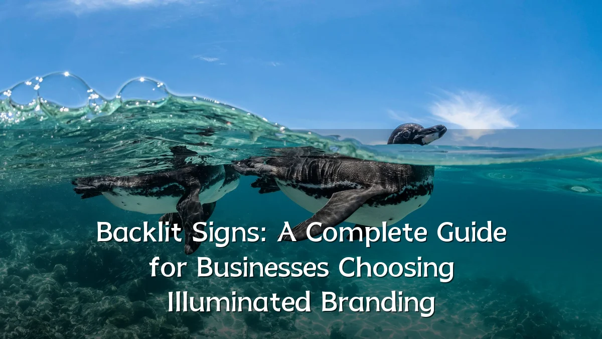 Backlit Signs: A Complete Guide for Businesses Choosing Illuminated Branding