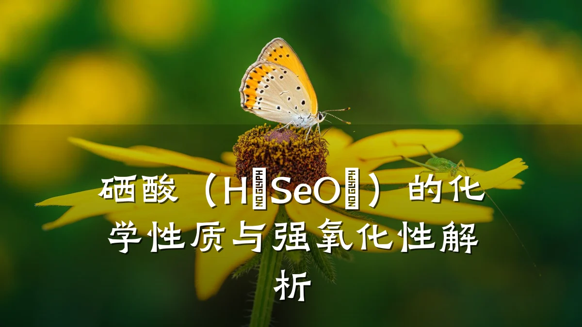 硒酸（H₂SeO₄）的化学性质与强氧化性解析