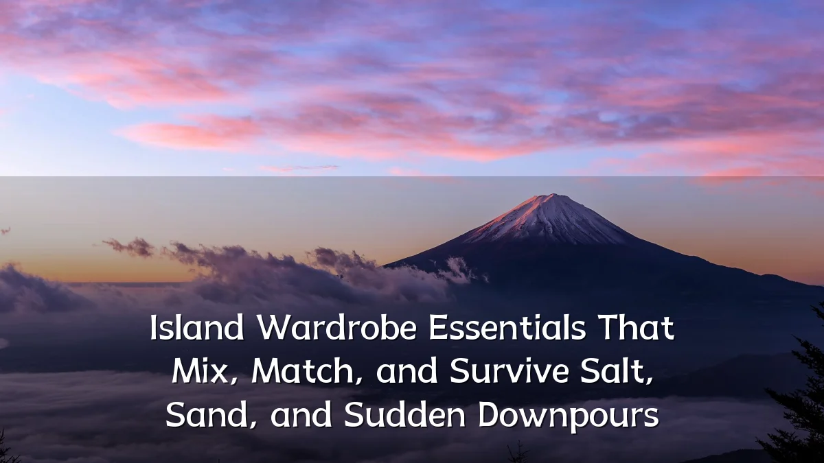Island Wardrobe Essentials That Mix, Match, and Survive Salt, Sand, and Sudden Downpours