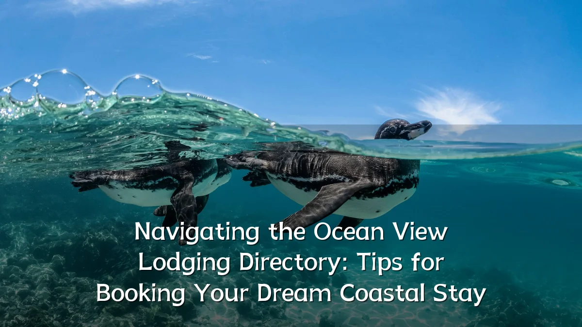 Navigating the Ocean View Lodging Directory: Tips for Booking Your Dream Coastal Stay