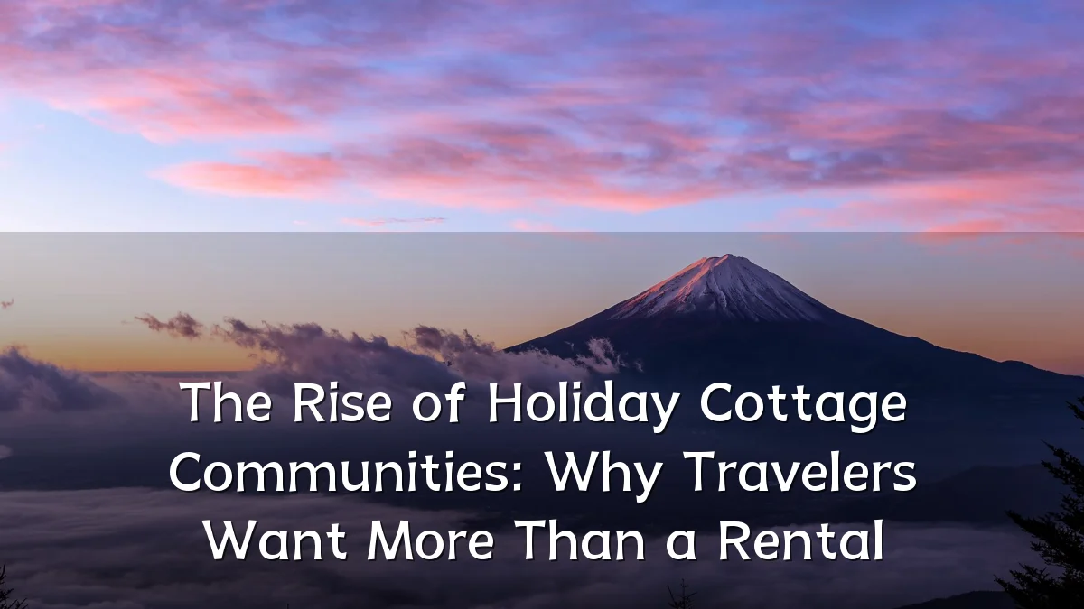 The Rise of Holiday Cottage Communities: Why Travelers Want More Than a Rental